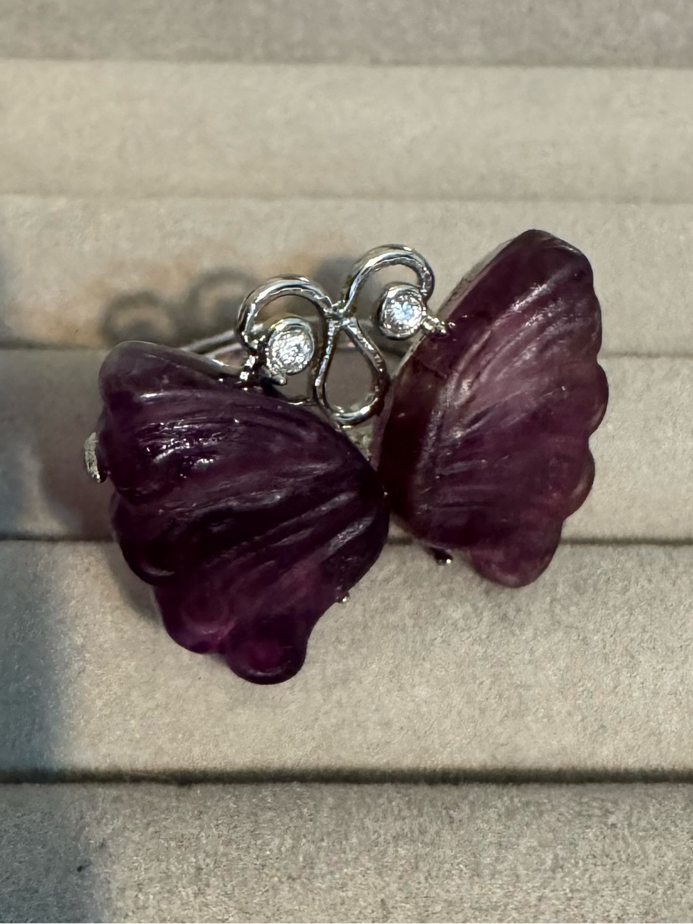 Purple Fluorite Ring